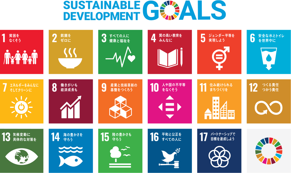 アクアテックは、SDGs（持続可能な開発目標）に取り組んでいます。